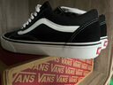 万斯范斯男鞋Old Skool情侣经典款低帮帆布黑白休闲滑板鞋VN000D3HY28 VN000D3HY28 黑白经典 41 实拍图