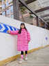 G.DUCKKIDS童装女童羽绒服冬季2025新款儿童外套白鸭绒中长款连帽衣服小女孩 星星玫红色【高品质棉服】 120 尺码5~6岁【110-120cm】 实拍图