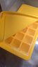 乐扣乐扣硅胶辅食盒冷冻盒带盖冰块模具制冰盒冰箱冰冻盒子18格黄色 实拍图
