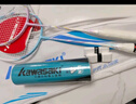 川崎（KAWASAKI）羽毛球拍超轻碳素中杆对拍KD-1pro蓝黄（已穿线+6球+手胶+拍包） 实拍图