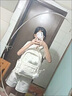 尤克达蒂（yookdd）书包初中生高颜值少女心氛围感波点蝴蝶结百搭高中大学生双肩包 波点蝴蝶结书包【黄色】 【带骨头挂件】 实拍图
