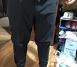 SOSOLEMON机能运动裤男加绒针织高弹训练骑行网球速干拉链口袋健身跑步长裤 黑色（加绒400克） 2XL 实拍图