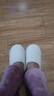 果洛菲日式家居室内春秋男女拖鞋大码防滑地板棉拖鞋冬 米色 35-37  实拍图
