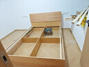 火华哥家私实木床1.8米双人床高箱储物床橡胶木1.5米箱体床气压床高箱收纳床 全实木床 1.5*2米 实拍图