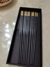 双枪（Suncha）抗菌合金筷子家用 无漆无蜡 高档酒店筷子餐具套装pps5双金缕华章 实拍图