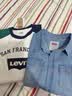李维斯（Levi's）儿童装长袖T恤秋季新款男童女童上衣宝宝打底衫 糖果白 160 /76 【建议身高152-158cm】 实拍图