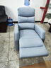 顾家家居门店同款小户型科技布懒人沙发单人功能单椅A025 蓝灰单人位手动 实拍图