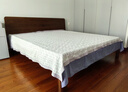 源氏木语实木双人床北美黑胡桃木美式简约卧室家具高铺板床1.8m 实拍图