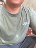 耐克NIKE男子短袖T恤 针织无领 运动休闲 经典简约AR4999-371绿 M 实拍图