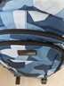 Edison高中生书包大容量大学生双肩包旅行背包K08-2蓝白格纹 实拍图