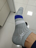 锐步（Reebok）袜子男夏季短筒船袜运动休闲款透气吸汗防臭耐磨棉袜四季通用 浅灰 （2双装） 均码 实拍图