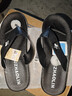 俞兆林（YUZHAOLIN）人字拖男女沙滩鞋凉拖鞋外穿夹趾拖 YE408 黑色 44/45 实拍图