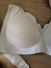 ubras花瓣杯软支撑文胸罩细肩带女士内衣女无钢圈聚拢奶盐蓝-背勾M 实拍图