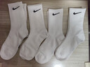 夕薇美袜子男女春秋季纯棉中筒黑白长袜防臭ins潮流学生篮球运动短袜 【白色】 1双 均码 长筒 实拍图