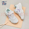 鸿星尔克（ERKE）童鞋女童中大童慢跑鞋儿童运动鞋64122120013橡芽白/璎珞紫35 实拍图