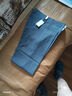 夏季薄款亚麻休闲裤高腰棉麻深裆宽松透气中年商务中老年直筒大码 蓝灰色 33 码=2尺6腰围 实拍图