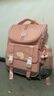 Edison小学生书包女减负护脊防泼水防下坠大容量反光儿童背包2210-1粉色 实拍图