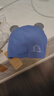 图涂丫婴儿帽子秋冬新生儿男女初生胎帽幼儿春秋帽子秋冬天0-3-6个月薄 刺猬-琉璃蓝（两层纯棉） 大码  建议6-18个月（单帽） 实拍图