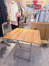 坤奉可折叠餐桌家用小桌子出租屋小户型吃饭简易方桌户外便携摆摊桌 胡桃色【80*80*72】H镀锌腿 实拍图