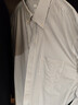 十如仕衬衫男长袖高端白衬衣纯棉高支免烫抗皱商务休闲正装  301 鸽子灰修身版 均码 42/84【175/100A】 实拍图