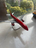 DOUBLE HORSES国航南航东航耐摔迷你玩具飞机模型空客380仿真合金客机场跑道 红色16CM功夫熊猫有轮子 实拍图