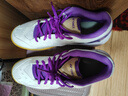 尤尼克斯羽毛球鞋减震耐磨比赛训练专业动力垫SHB101CR白紫42 实拍图