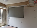 竹者【音响款】8K嵌入式天花幕布 投影仪屏幕家用超高清电动遥控升降 光子菲涅尔抗光幕布 84英寸【包安装】 【拉线款：音响+联动+AI语音】8K悬浮碳子灰 实拍图