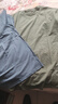 重磅纯棉短袖t恤男高档纯色印花休闲基础款内搭半袖打底衫 橄榄绿 4XL  185-200斤 实拍图