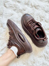 公牛世家男鞋秋季新款潮流软底舒适运动板鞋男士休闲鞋厚底皮面老爹鞋子男 棕色【四季款单鞋】GN125105301 41 (标准运动码) 实拍图