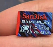 闪迪（SanDisk）512GB TF内存卡 A2 U3 V30 4K 游戏存储卡 读速190MB/s 写速130MB/s 游戏不卡顿 游戏机掌机专用卡 实拍图