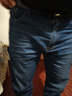 真维斯（Jeanswest）王一博代言牛仔裤男秋冬新款天丝舒适修身直筒高端潮牌休闲裤子男 蓝色+深蓝【天丝常规组合】 33 码(2尺6) 【建议140-150斤】 实拍图
