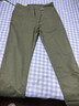 吉普（JEEP）纯棉休闲裤男士春夏薄款宽松直筒中年商务高腰深档长裤子 浅绿（薄款） 33码(腰围2尺6 ) 实拍图