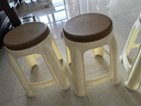 和大人塑料凳子凳子家用凳子餐凳加厚高凳圆凳高凳防滑塑料凳板凳 咖啡色1把装 47cm 经典加厚款式 实拍图