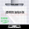 墨斗鱼厨房防油贴纸灶台面保护膜油烟机瓷砖墙面透明防油防潮保护膜6片 实拍图