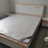 首年全实木床轻奢床现代简约主卧双人床白色高箱储物婚床卧室家具 静音床+床头柜*2+椰棕床垫 1.8米*2米框架款 实拍图
