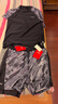李宁（LI-NING）泳裤男士防尴尬二合一泡温泉泳裤泳衣套装游泳装备0203黑灰XL 实拍图