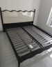 全友家居 涟漪床法式轻奢家具皮艺软包1.8x2米主卧室双人实木高脚大床 实拍图