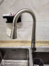箭牌（ARROW） 厨房抽拉式水龙头304不锈钢冷热双控洗菜盆洗碗池水槽龙头可旋转 D 天鹅颈  三出水不锈钢拉丝抽拉龙头 实拍图