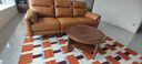 源氏木语客厅家用轻奢头层牛皮质沙发2.18米三人位（棕黄全真皮-分体） 实拍图