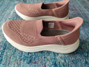 足力健老人鞋一脚蹬中老年休闲鞋玫瑰妈妈鞋25116007J 藕粉色-40 实拍图