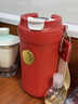 丽贝德温显咖啡杯不锈钢女高颜值水杯子陶瓷内胆保温杯 红色 460ML 实拍图