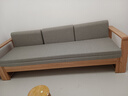 原始原素 实木沙发床两用折叠单人双人小户型多功能可折叠床灰色垫子A5064 实拍图