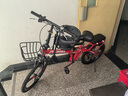 凤凰（Phoenix） 折叠自行车女男士儿童学生轻便携免安装载可折叠小轮单车 【免安装/钢架】7速三刀红色 22寸【适合身高155-185cm】 实拍图