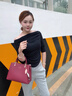 柏萨尼（PESASRIE）品牌包包女包手提包单肩斜挎包通勤手拎包生日520情人节礼物 喜庆红 实拍图