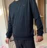 乔丹（QIAODAN）卫衣男士春秋季内搭衣服打底衫休闲上衣长袖t恤外套跑步运动服 369黑色（店长推荐） M /170 实拍图