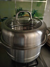 康巴赫蒸锅蒸笼三层304不锈钢多功能蒸锅大号加厚汤锅蒸鱼蒸馒头 3层 28cm 实拍图