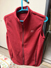 JEEP SPIRIT吉普马甲男抓绒摇粒绒春秋立领无袖背心男装外套 酒红 2XL 实拍图