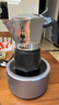 比乐蒂（Bialetti）【官方正品】摩卡壶 双阀高压手冲咖啡壶意式浓缩手动咖啡机送礼 2杯份+4.0电陶炉(深空灰) 100ml 实拍图