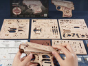 若客（ROKR）袖珍手枪 玩具枪积木枪手工diy拼装模型皮筋枪七夕情人节生日礼物 实拍图