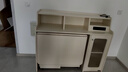 全友家居 奶油风多功能餐边柜一体靠墙小户型家用折叠餐桌组合 实拍图
